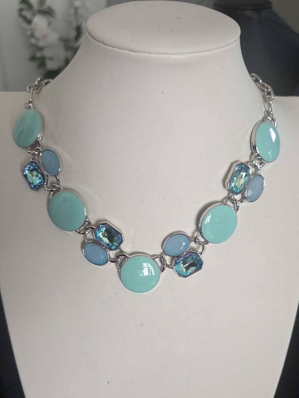 Paparazzi Multi Blue Gem Necklace NWT